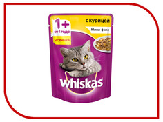 Корм Whiskas Пауч Желе мини филе курица 85g 10165913