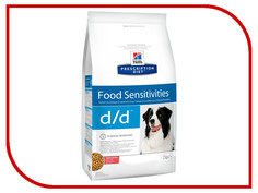 Корм Hills D/D Лосось Рис Полноценный Диетический рацион при пищевых аллергиях 2kg для собак 9114