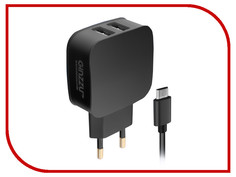 Зарядное устройство Ginzzu 2xUSB 2.1A Black GA-3010UB