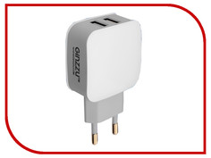 Зарядное устройство Ginzzu 2xUSB 2.1A White GA-3008W