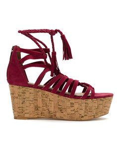 leather platform sandals Nk