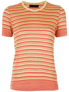 striped knit blouse Nk