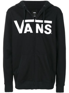 толстовка на молнии с принтом логотипа Vans