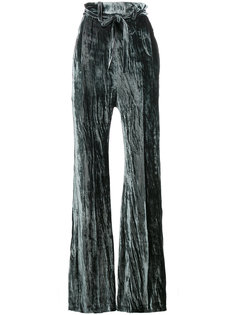 бархатные брюки с высокой талией Ann Demeulemeester