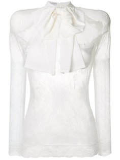 полупрозрачная кружевная блузка с бантом  Faith Connexion