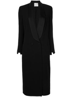 длинное двубортное пальто  Erika Cavallini