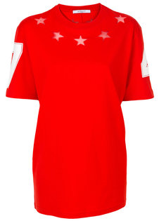 футболка с вырезными звездами Givenchy