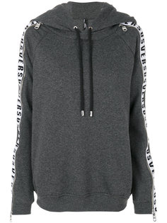 panelled sleeve zip hoodie Versus