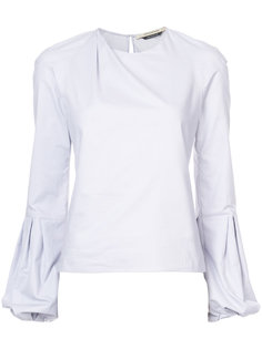 bell-sleeved poplin shirt Hellessy