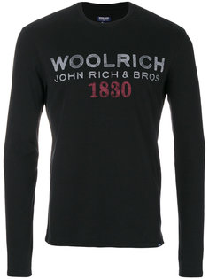 свитер с принтом логотипа Woolrich