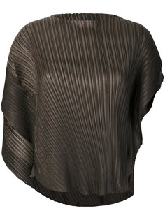 плиссированный топ асимметричного кроя Pleats Please By Issey Miyake