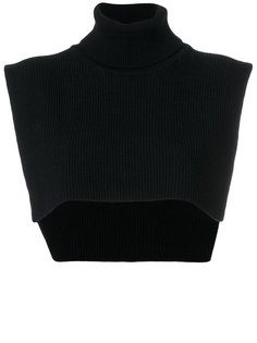 ribbed roll neck overlayer top Federica Tosi