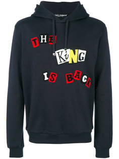 худи с аппликациями King Dolce & Gabbana