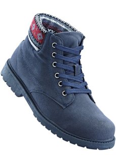 Ботинки на шнуровке (темно-синий) Bonprix