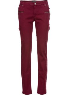 Эластичные брюки-карго Skinny (темно-бордовый) Bonprix