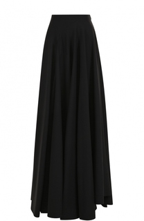 Однотонная шерстяная юбка-макси Alaia