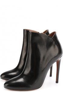 Кожаные ботильоны на шпильке Alaia