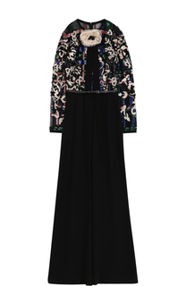 Приталенный комбинезон с декорированным лифом Elie Saab