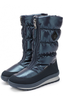 Текстильные утепленные сапоги на молнии Jog Dog