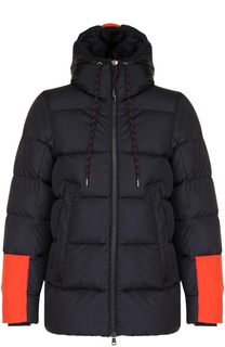 Стеганый пуховик Drake на молнии с капюшоном Moncler