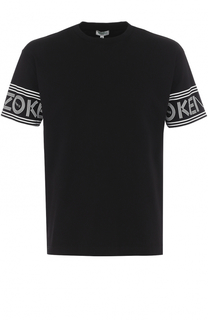 Хлопковая футболка с логотипом бренда Kenzo