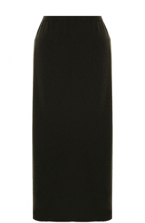 Однотонная шерстяная юбка-миди Tegin