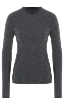 Шерстяной пуловер с V-образным вырезом Tegin