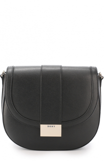 Кожаная сумка с клапаном DKNY
