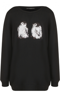 Пуловер свободного кроя с вышивкой Pietro Brunelli