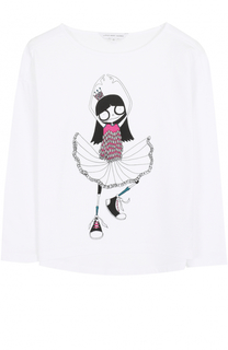 Хлопковый лонгслив с принтом Marc Jacobs
