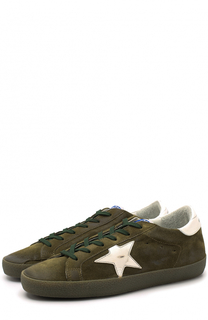 Замшевые кеды SuperStar с аппликациями Golden Goose Deluxe Brand