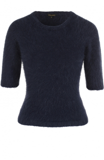 Вязаный пуловер с круглым вырезом и коротким рукавом Escada