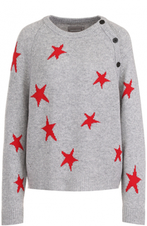Кашемировый пуловер с принтом в виде звезд Zadig&amp;Voltaire