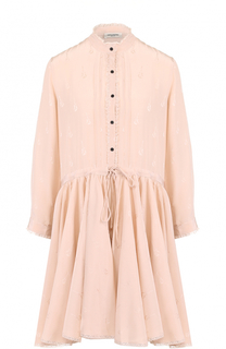 Шелковое платье-рубашка с укороченным рукавом Zadig&amp;Voltaire