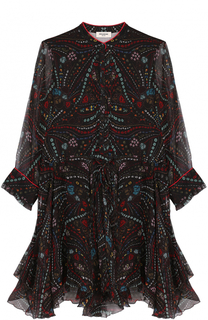 Шелковое платье-рубашка с принтом Zadig&amp;Voltaire