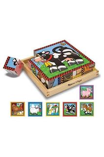 Пазл из кубиков "Ферма" Melissa & Doug