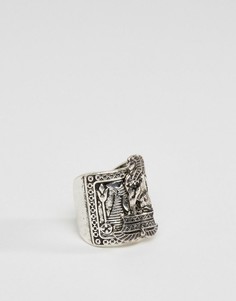 Шлифованное серебряное кольцо в египетском стиле ASOS - Серебряный