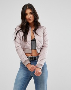 Стеганый бомбер Glamorous - Серый