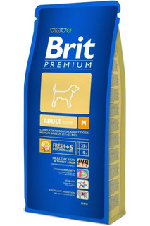 Корм Brit Premium Adult M 18kg для собак 132358 Brit*