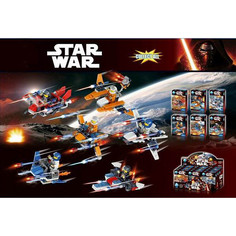 Конструктор Bela Star Wars Космолеты 12шт (6 видов) HL6001