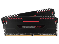 Модуль памяти Corsair Vengeance LED Red DDR4 DIMM 3000MHz PC4-24000 CL15 - 16Gb KIT (2x8Gb) CMU16GX4M2C3000C15R