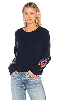 Embroidered crop sweater - Autumn Cashmere