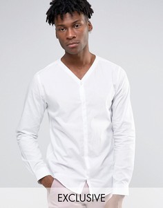 Рубашка со скрытой планкой Noak - Белый
