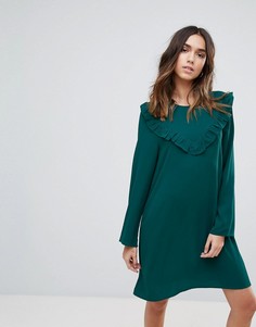 Свободное платье с оборкой Brave Soul - Зеленый