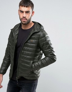 Дутая куртка с капюшоном Farah Kyloe - Зеленый