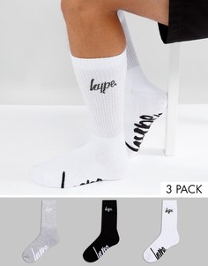 Набор из 3 пар носков с логотипом Hype - Мульти