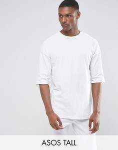 Белая свободная футболка ASOS TALL - Белый