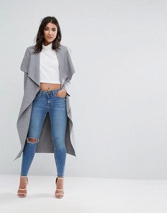 Серое свободное пальто Missguided - Серый