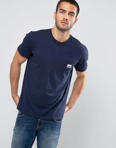 Темно-синяя футболка классического кроя с логотипом на кармане Penfield - Темно-синий