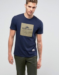 Темно-синяя футболка классического кроя с логотипом Penfield Brockton - Темно-синий